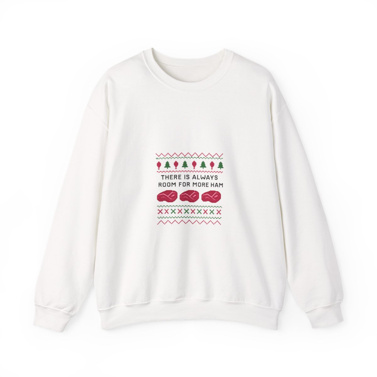 Pixelated 'Always Room for More Ham' Funny Crewneck - Official sweatshirts merchandise