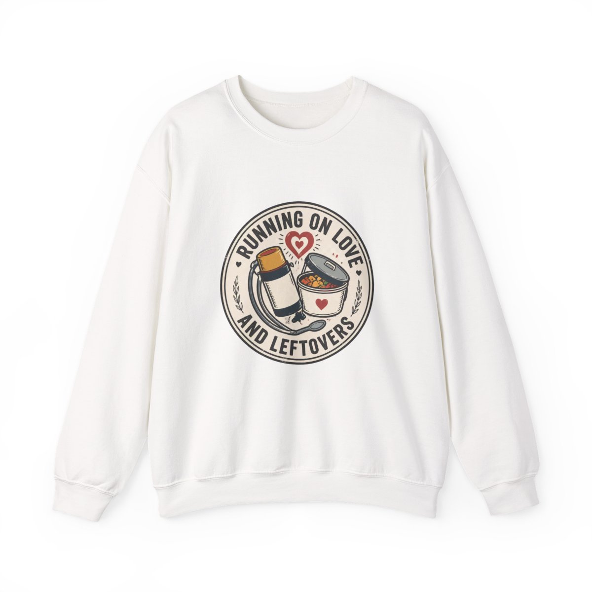 Running on Love and Leftovers Thermos Graphic Sweatshirt - Official sweatshirts merchandise